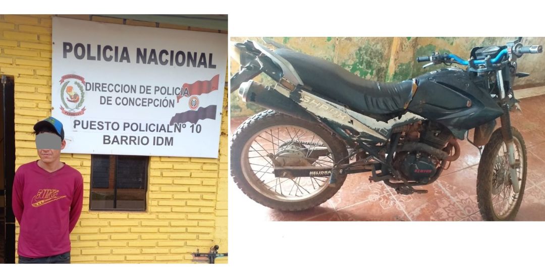 Un aprehendido y una motocicleta recuperada en intervención policial