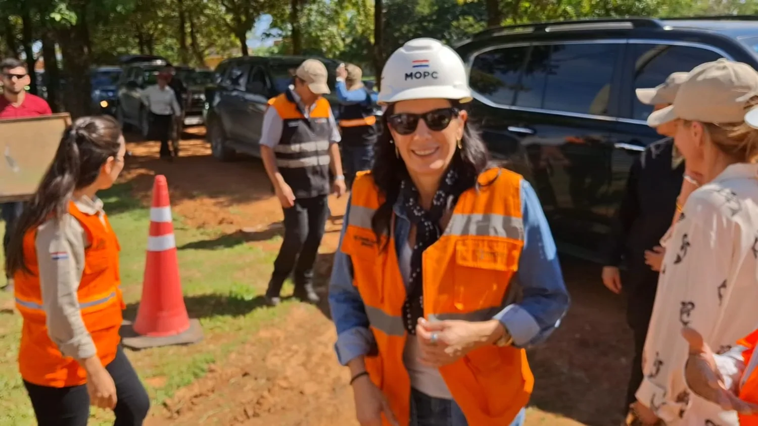 Ministra del MOPC verifica avance de obras estratégicas en Concepción