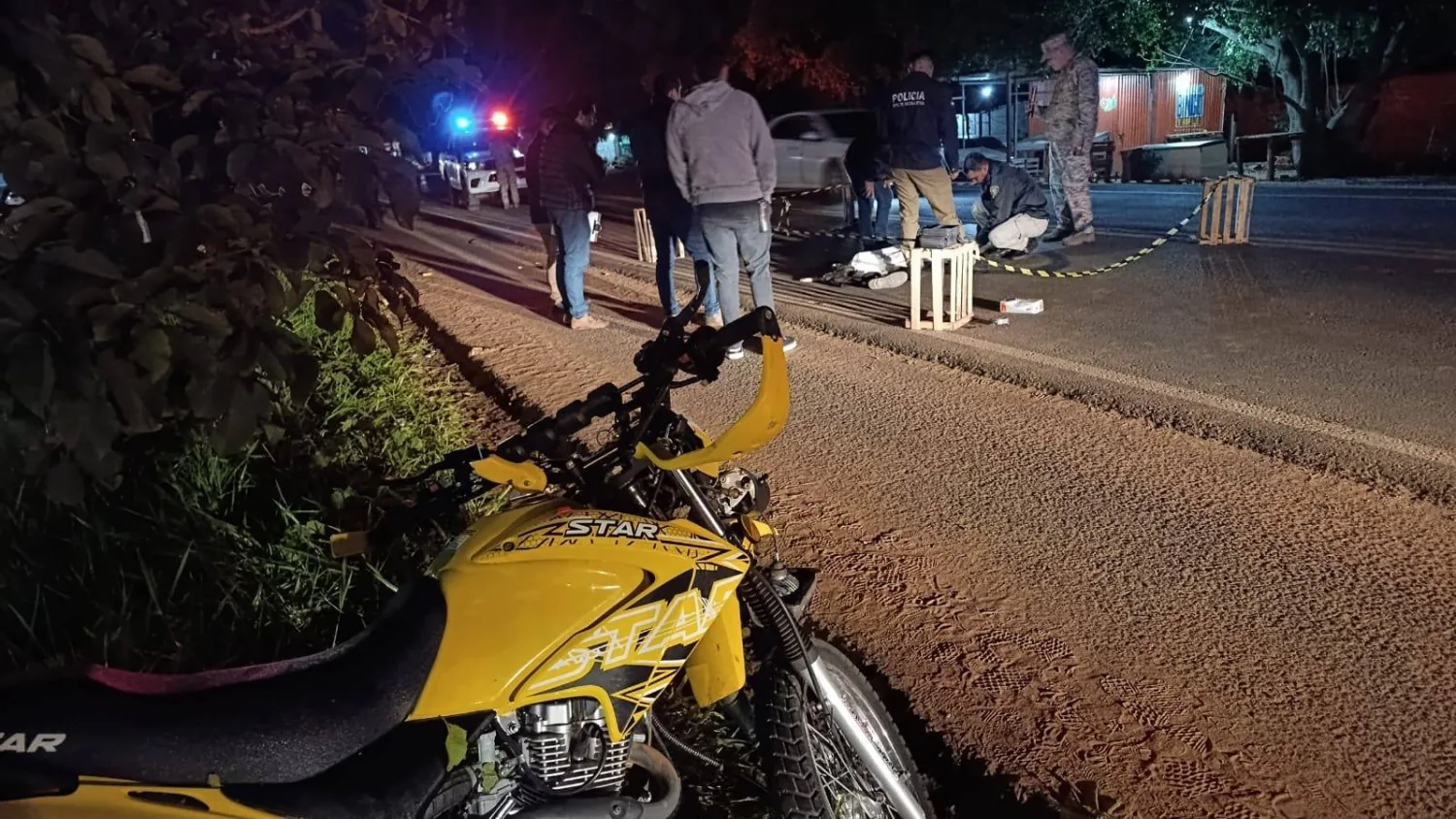 Peatón muere tras ser atropellado por motocicleta en Horqueta