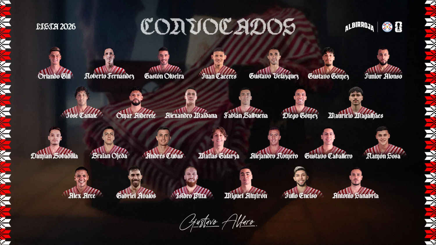 ¡Una bandera, 26 nombres y la ilusión de un país! Paraguay presenta su lista mundialista para la Copa del Mundo 2026