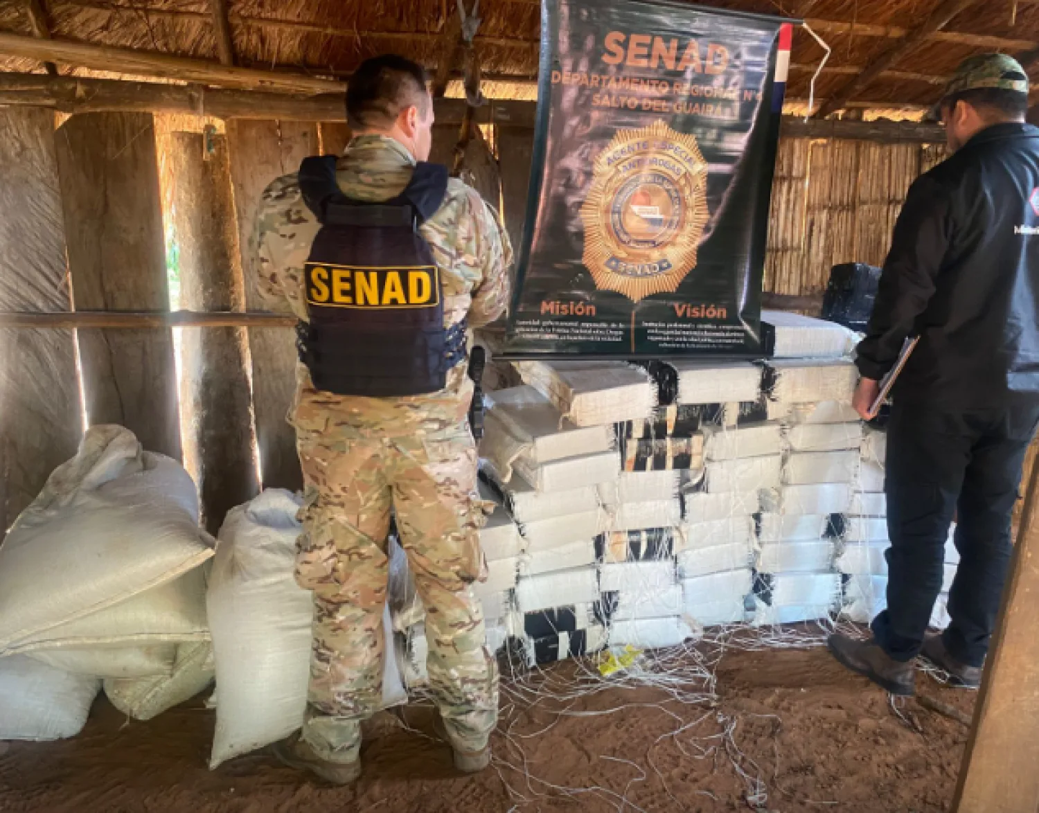 SENAD incauta más de media tonelada de marihuana almacenada para el tráfico regional