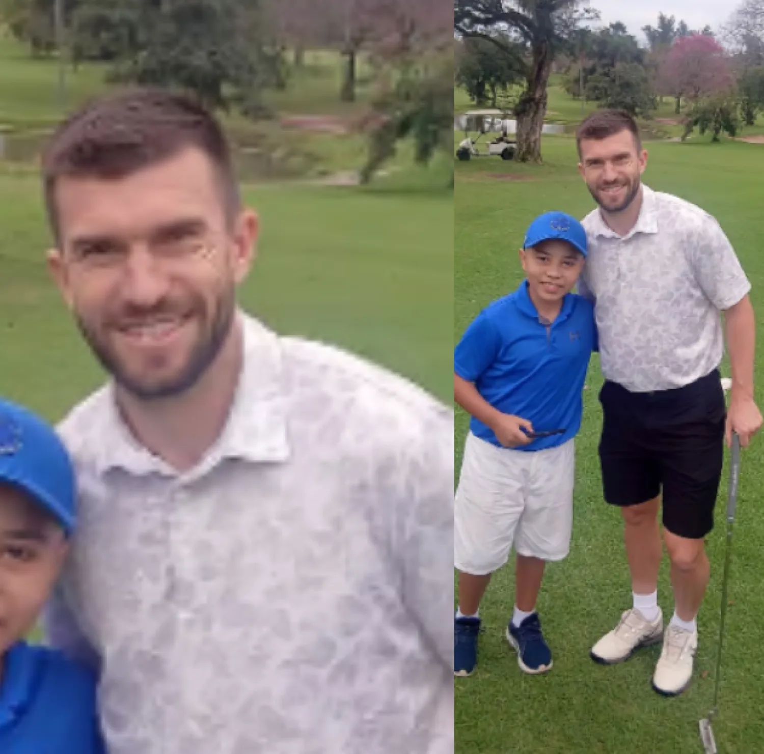 El mundialista Tim Payne, en modo golfista