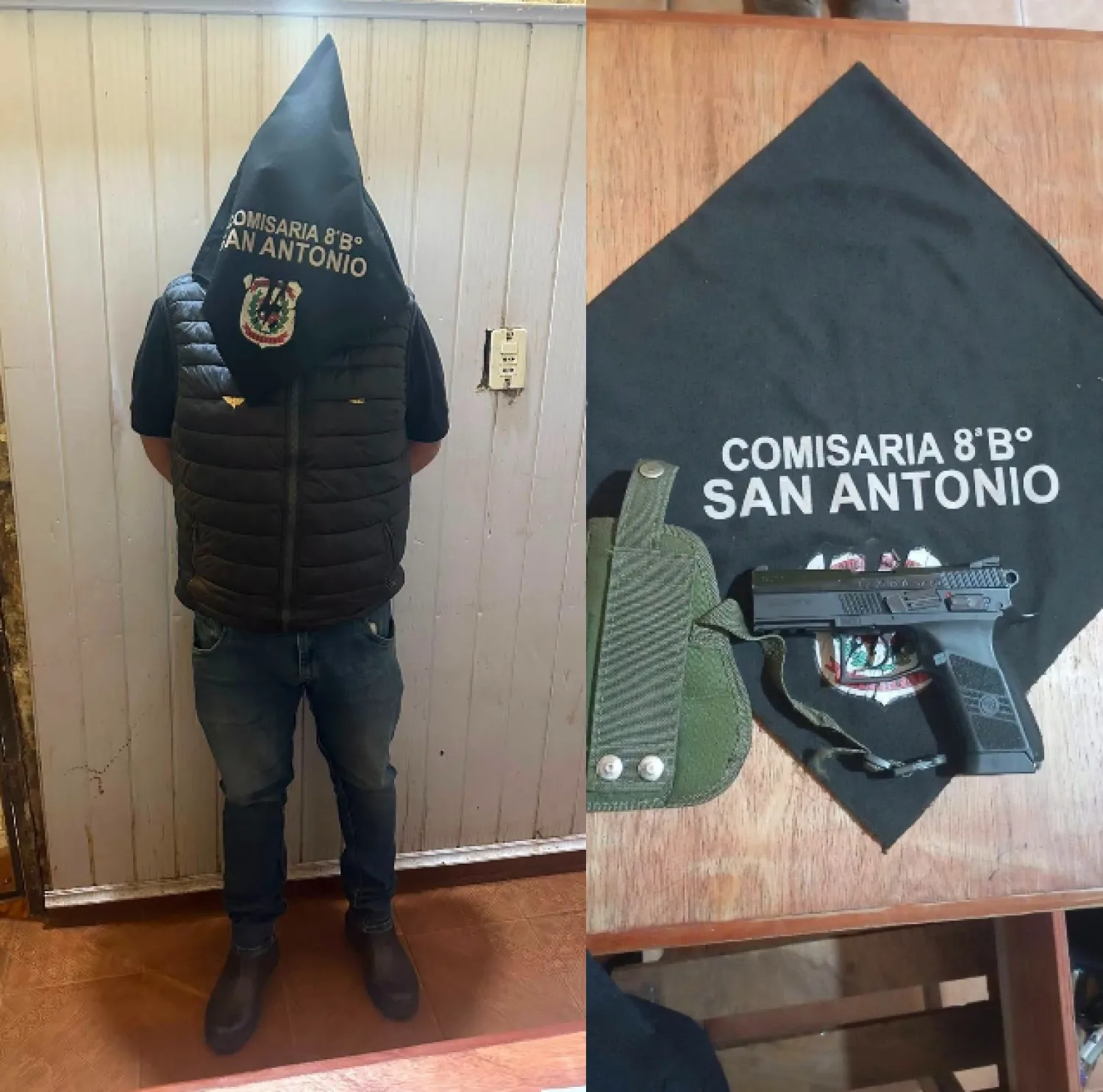 Concepción: conductor ebrio chocó una patrullera y fue sorprendido con un arma de réplica
