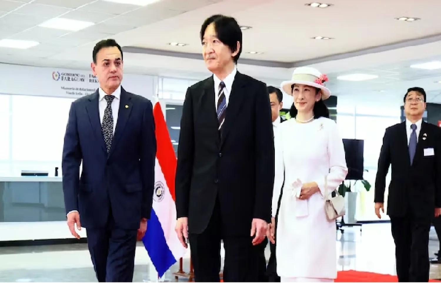Príncipes de Japón llegan para conmemorar los 90 años de la migración japonesa en Paraguay