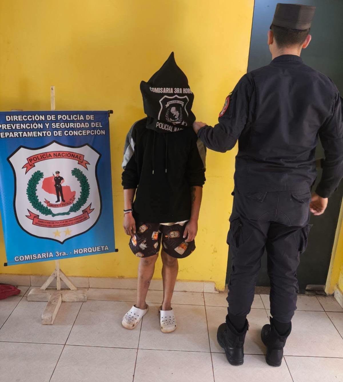 Detienen a pareja en Horqueta por violencia familiar y quema de motocicleta