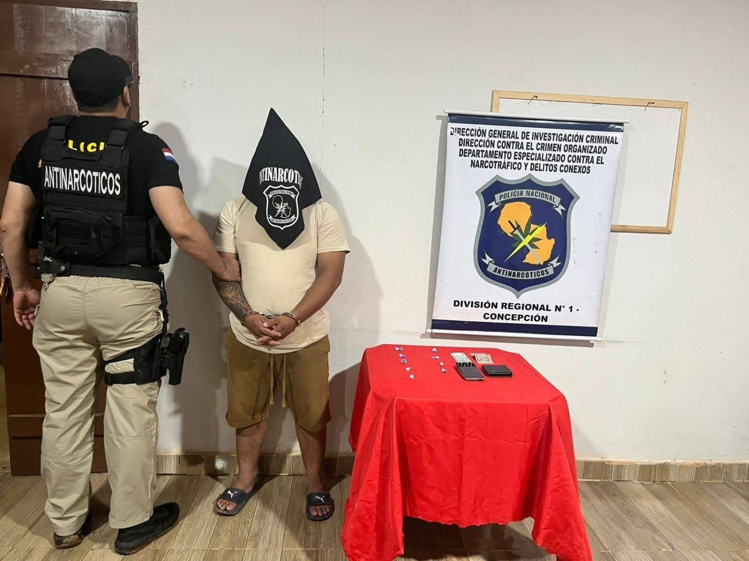 Aprehenden a presunto microtraficante en operativo antidrogas en Concepción