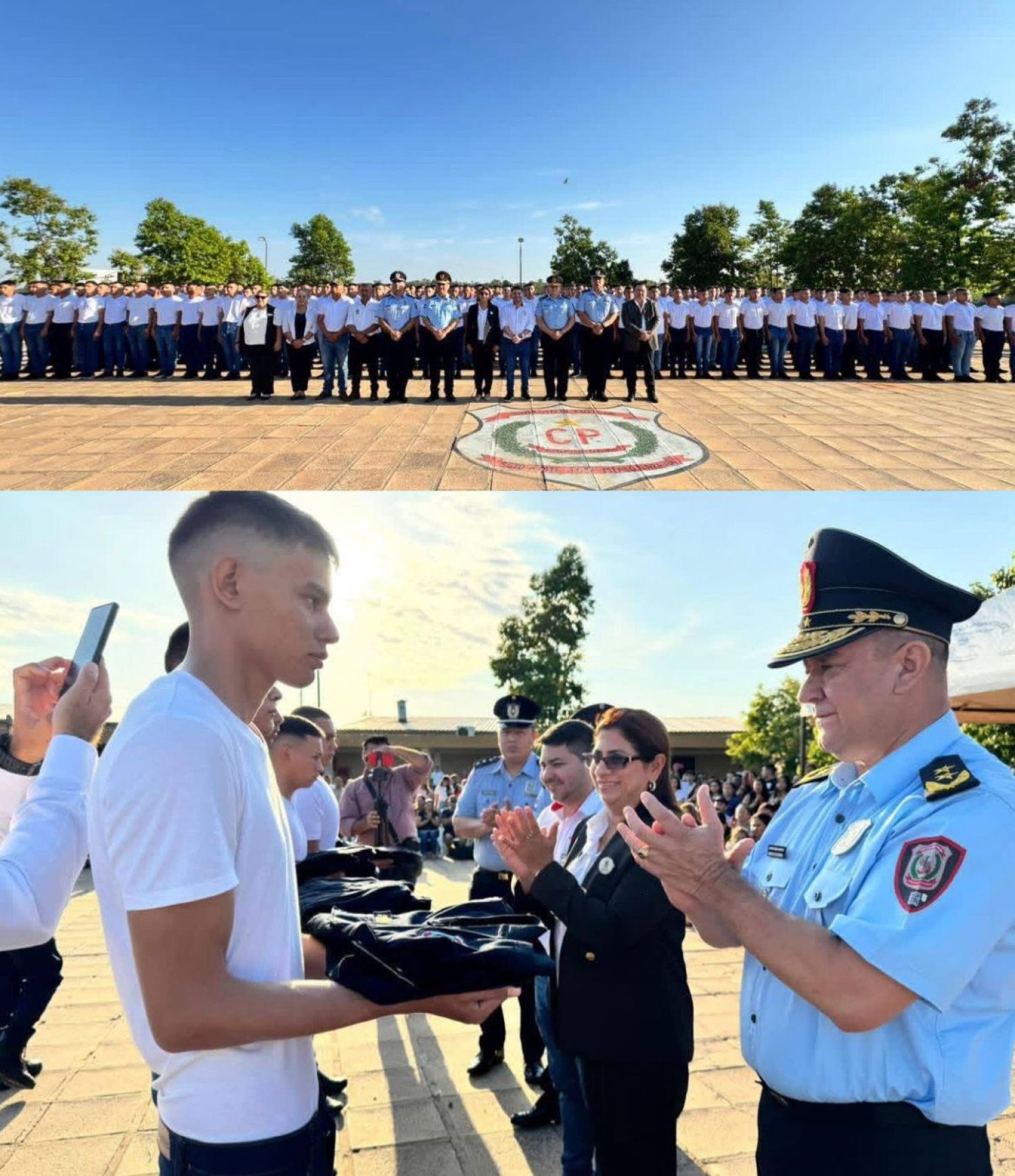 Concepción da la bienvenida a 260 aspirantes a la Policía Nacional