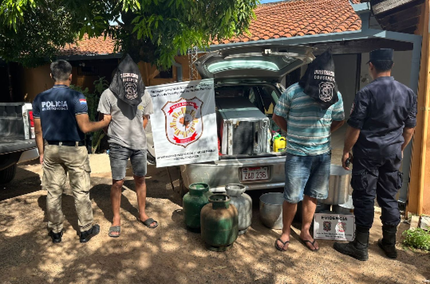 Dos aprehendidos tras el hurto de una heladera y utensilios de cocina en una escuela de Loreto