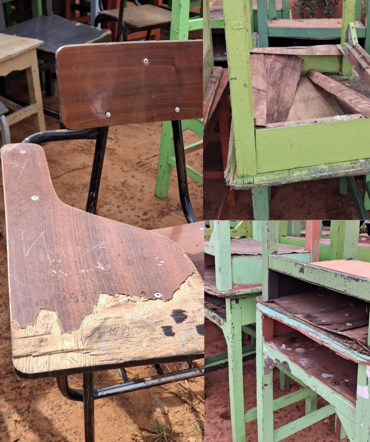 Padres rechazan mobiliarios del MEC por llegar en malas condiciones a escuela de Belén