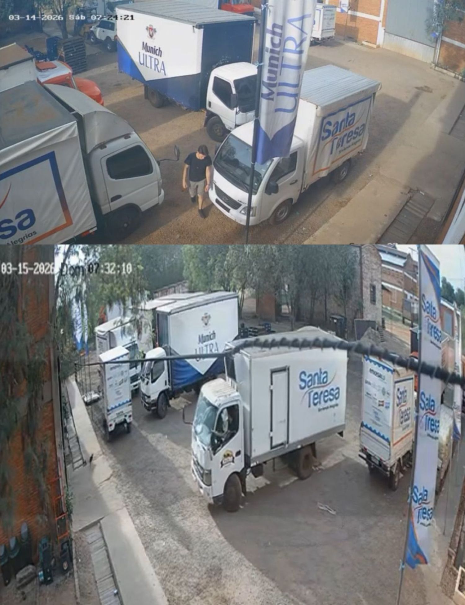 Robo de camión refrigerado termina con un detenido y el vehículo recuperado